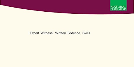 Day 1: Expert witness training: Excellence in Written Evidence tickets