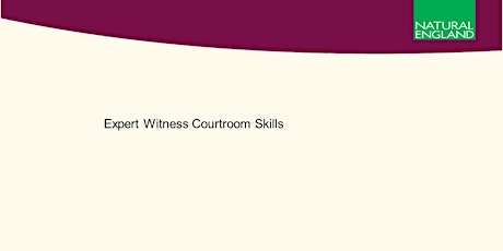 Day 2: Expert Witness Training:  Courtroom skills tickets
