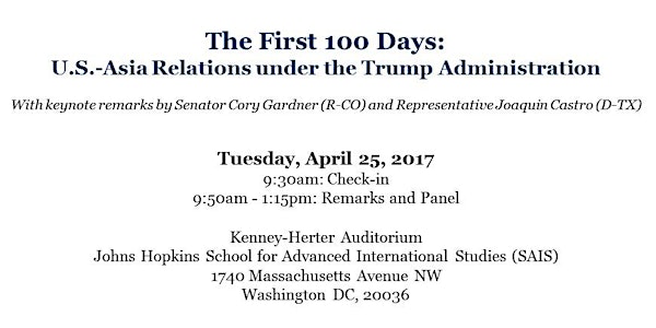 The First 100 Days: U.S.-Asia Relations under the Trump Administration