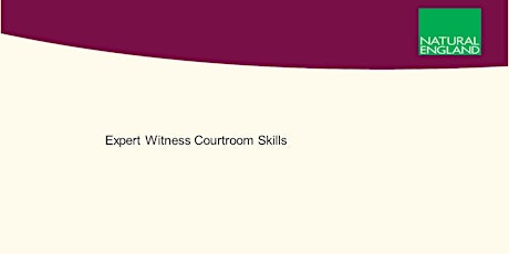 Day 2: Expert Witness Training:  Courtroom skills tickets