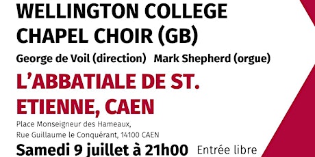 Concert Choral de l'Université de Wellington Chapel Choir - Entrée Libre !! billets