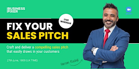 Fix Your Sales Pitch [LIVE WEBINAR] tickets