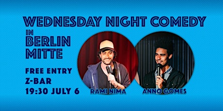Wednesday English Standup Comedy in Berlin Mitte  (Early & Late Show) Tickets