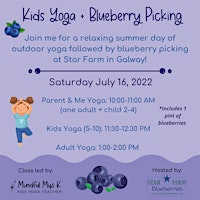 Blueberry Picking & Yoga: Parent & Me (kids 2-4)