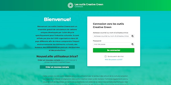 Formation (français) - Outils Creative Green Canada
