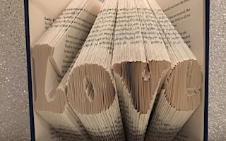Book Folding - Fold the word LOVE in your book - Paper Craft Workshop