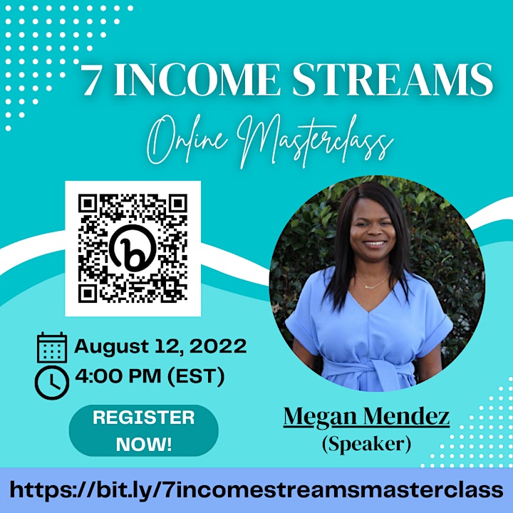7 Income Streams Masterclass by Megan Mendez image