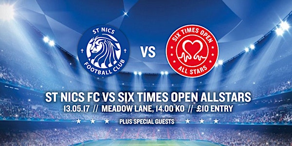 SIX TIMES OPEN & British Heart Foundation Charity Football Match