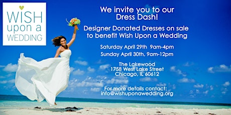 Dress Dash Sale Benefiting Wish Upon a Wedding  primary image