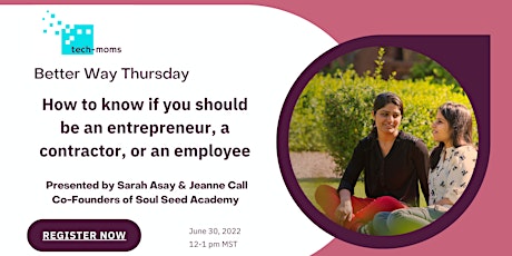 Workshop: Should I be an Entrepreneur, a Contractor, or an Employee? tickets