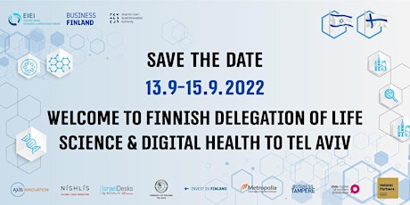 Welcome to Finnish Digital Health Delegation to Tel Aviv - Info Webinar tickets