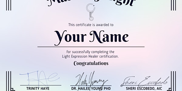 Expression of Light Certification-Learning Hive
