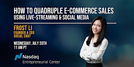How to Quadruple eCommerce Sales Using Live-Streaming & Social Media biglietti