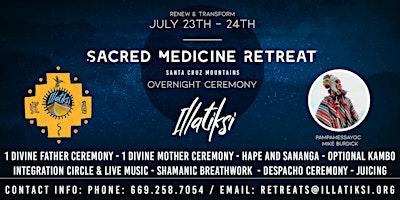 Overnight Sacred Medicine Celebration Retreat