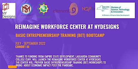 Reimagine Workforce Center - Basic Entrepreneurship Training Bootcamp III primary image