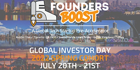 Global Investor Day by FoundersBoost Pre-Accelerator primary image
