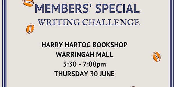 POSTPONED EVENT Spill the Beans Writing Challenge @ Harry Hartog
