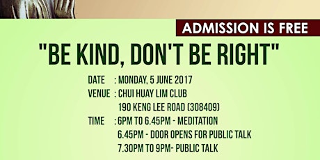"Be Kind, Don't Be Right" by Ajahn Brahm primary image