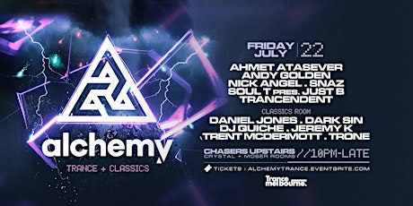 Alchemy | 22 July @ Chasers Upstairs tickets