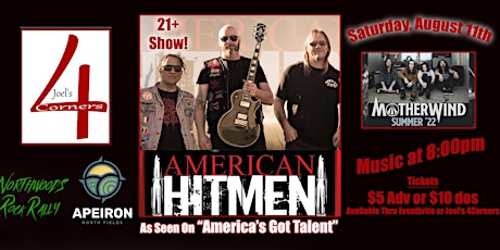 American Hitmen with Motherwind at Joel's4Corners tickets