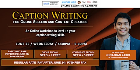 Caption Writing for Online Sellers and Content Creators tickets
