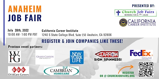 Anaheim Job Fair at California Career Institute