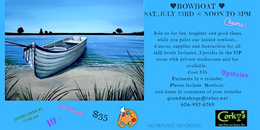 Rowboat Acrylic Paint Event