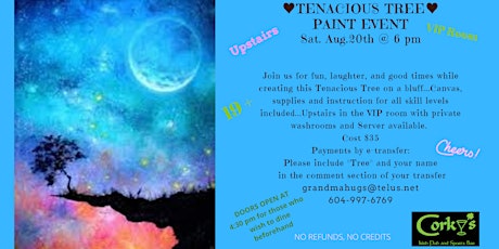Tenacious Tree on a Bluff Acrylic Paint Event tickets