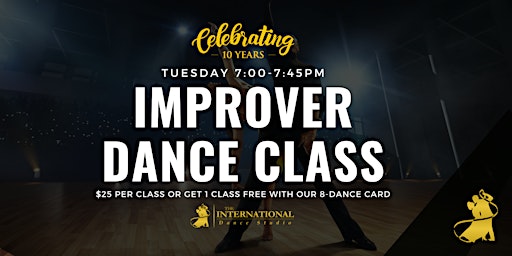 [JULY] Join 4 Adult Improver Dance Classes!