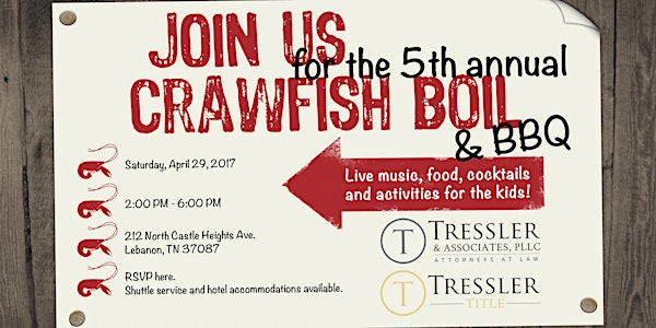 Tressler Crawfish Boil & BBQ
