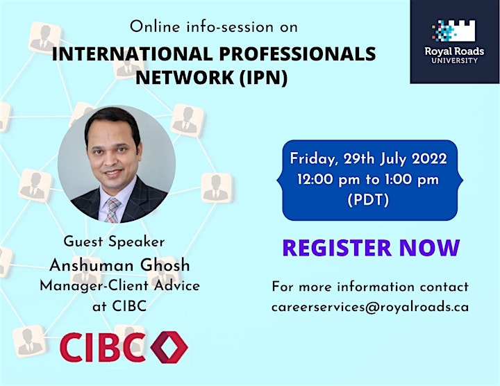 Online Infosession on CIBC International Professionals Network (IPN) image
