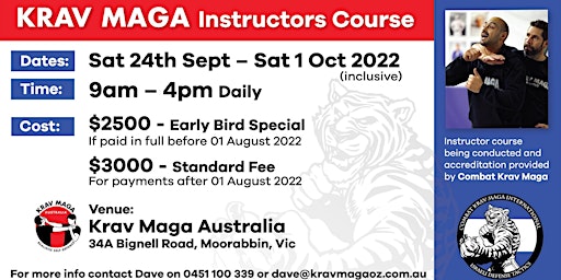Krav Maga Instructor Course