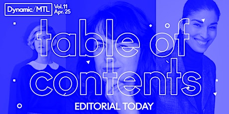 Dynamic/MTL Vol. 11: Table of Contents - Editorial Today primary image