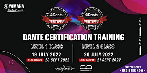 Dante Certification Training Levels 1 & 2