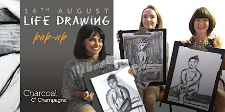 August Charcoal & Champagne life-drawing pop-up workshop (Sunday 14th)