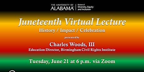 Juneteenth Virtual Lecture Presentation: Charles Woods, III primary image