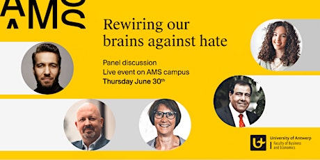 Panel discussion “Rewiring our brains against hate” tickets