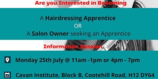 Cavan Monaghan Education & Training Board Hairdressing Apprenticeship Event