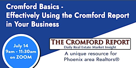 Cromford Basics - Effectively Using the Cromford Report in Your Business tickets