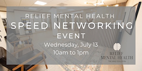 Relief Mental Health Speed Networking Event tickets