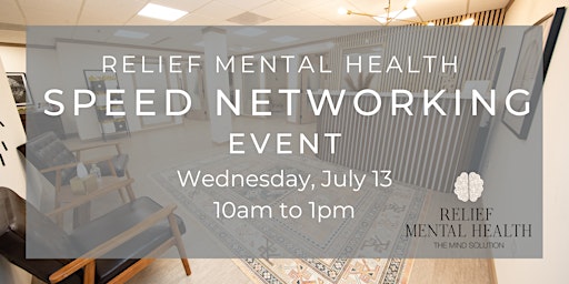 Relief Mental Health Speed Networking Event