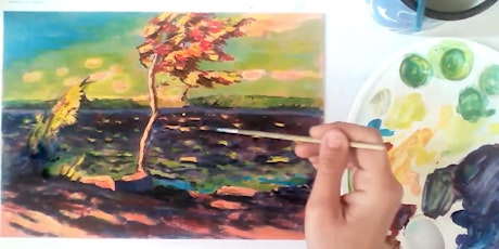 Canadian Group of Seven Art 'Winter Bay' - painting workshop [LIVE in ZOOM]