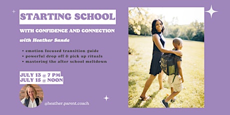 Starting School with Confidence & Connection tickets