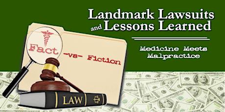 Landmark Lawsuits & Lessons Learned  (LIVE/WebEx) ~ Indianapolis, IN