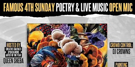 Word is Born Presents: Famous 4th Sun Poetry & Live Music Open Mic Qn Sheba tickets