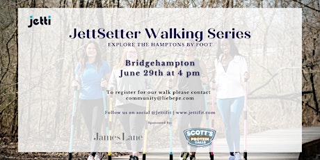 Imagem principal do evento JettSetter Walking Series "Bridgehampton"