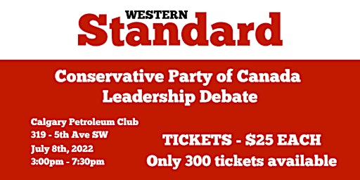 Western Standard Conservative Leadership Debate