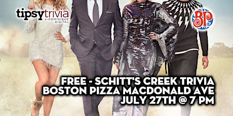 FREE - Schitt's Creek Trivia - July 27th 7:00 pm - BP's McDonald Ave tickets