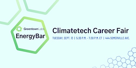 EnergyBar September 2022: Climatetech Career Fair