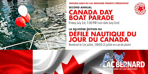 Lac Bernard, Canada Day Boat Parade / Défilé nautique de la fête du Canada